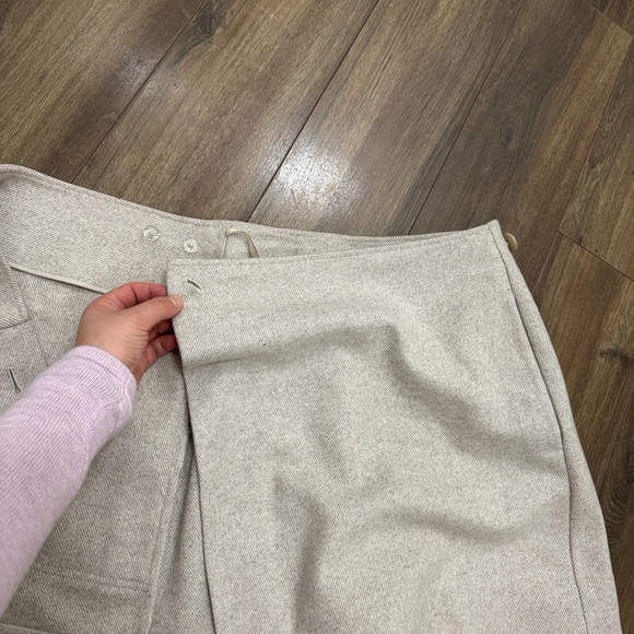 COS wool Cream Women's Skirt - Picture 14 of 16